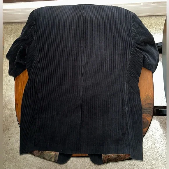 Ralph Lauren Black Corduroy Blazer - Picture 2 of 5